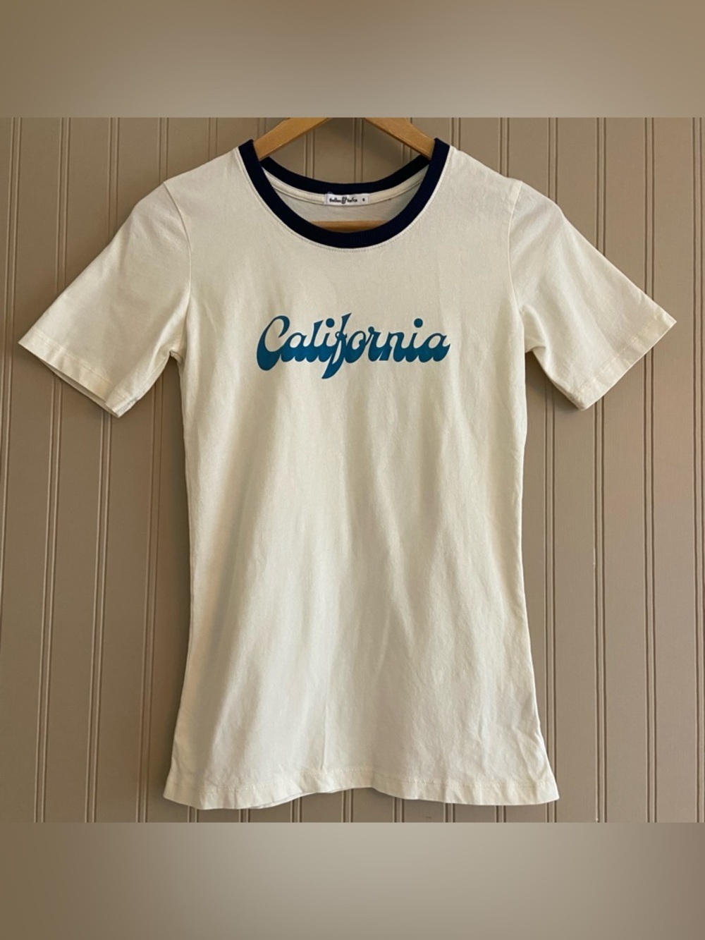 The Bee & The Fox 100% Cotton California Retro Style T-Shirt Women’s Small